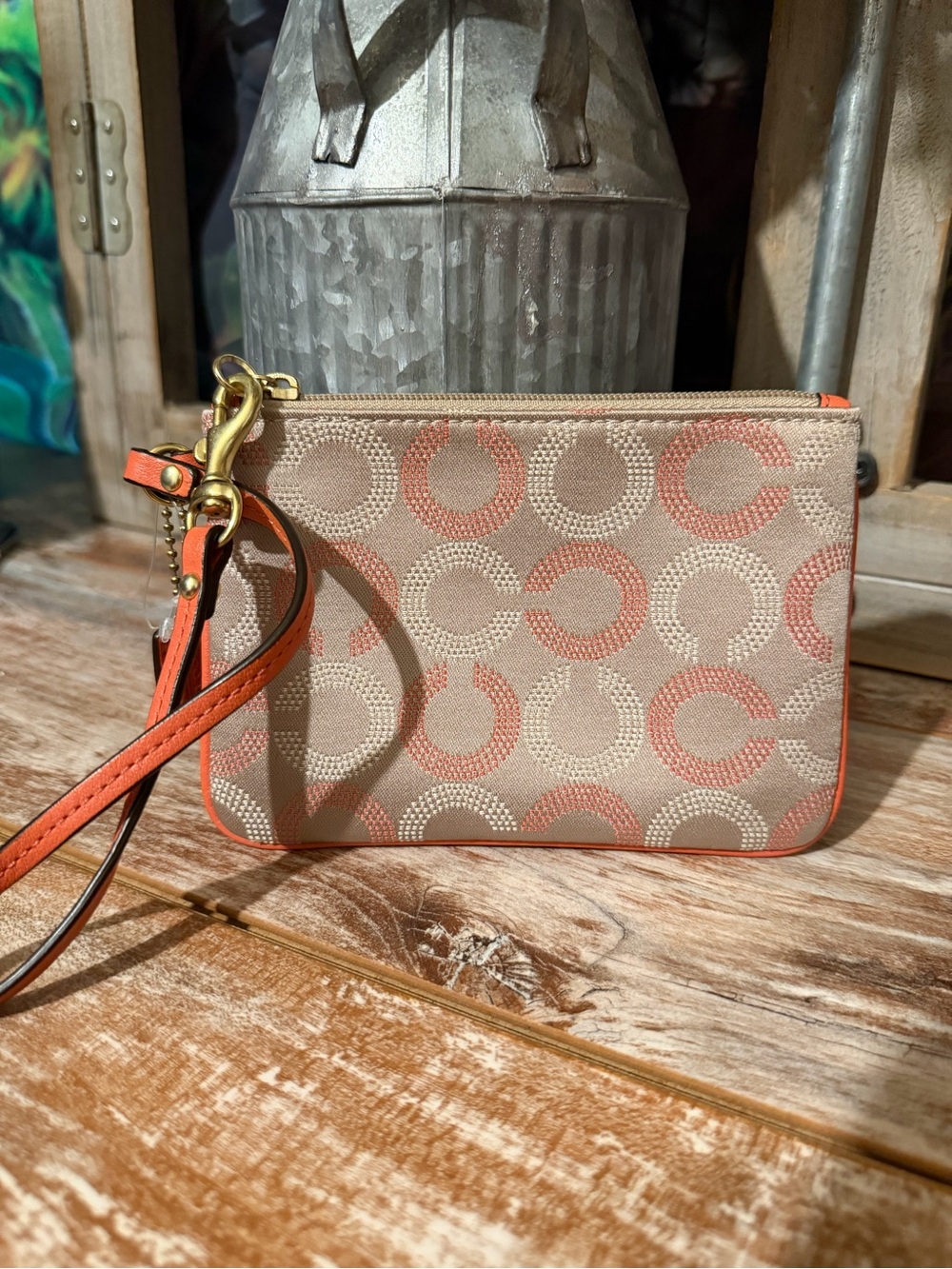 Coach Dot OP Art Wristlet